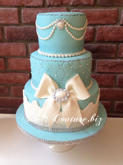 Tiffany Blue Cake