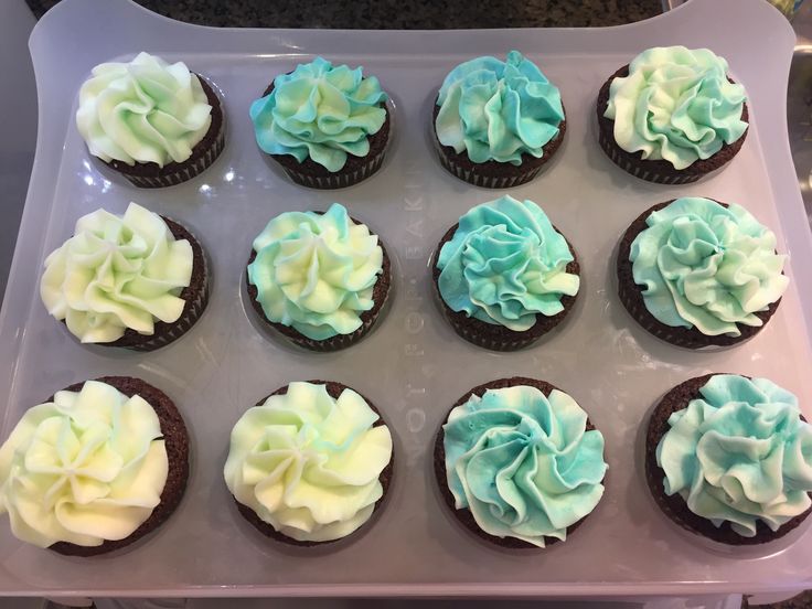 Turquoise Cupcakes