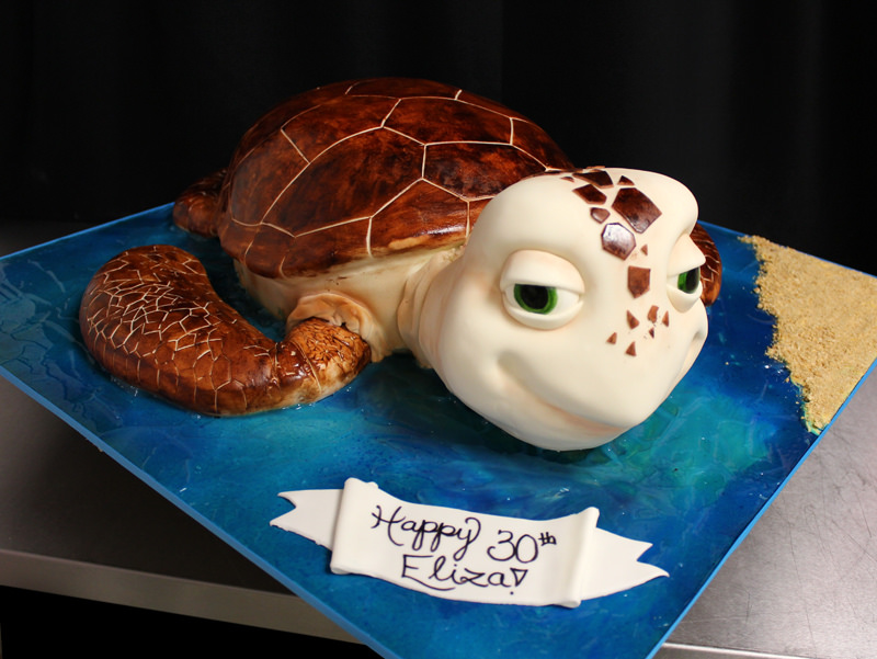 Turtle Birthday Cake