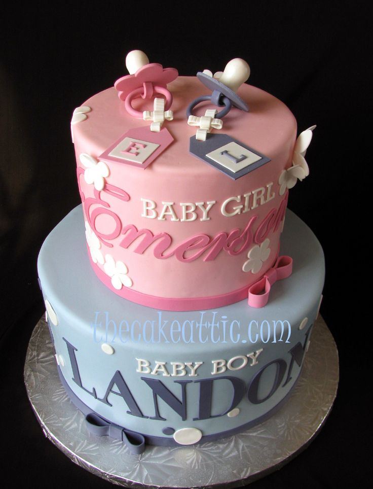 Twin Baby Shower Cake Ideas