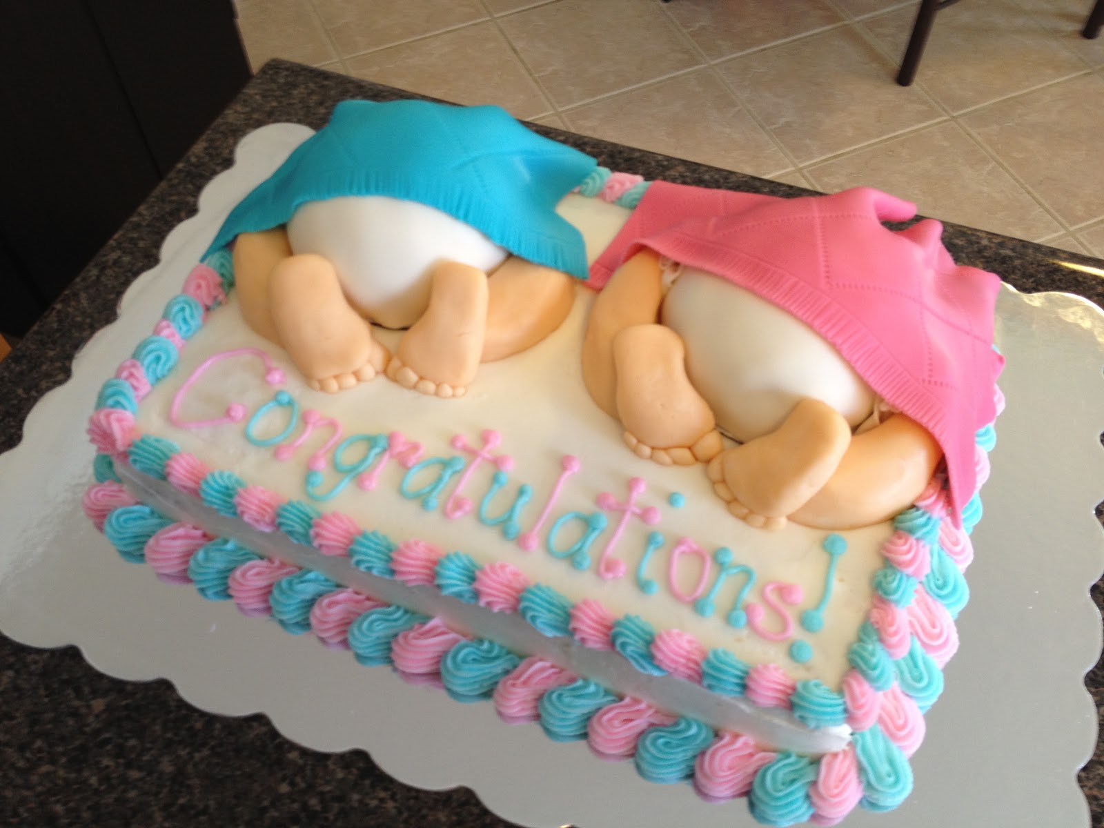 Twin Baby Shower Cake Ideas