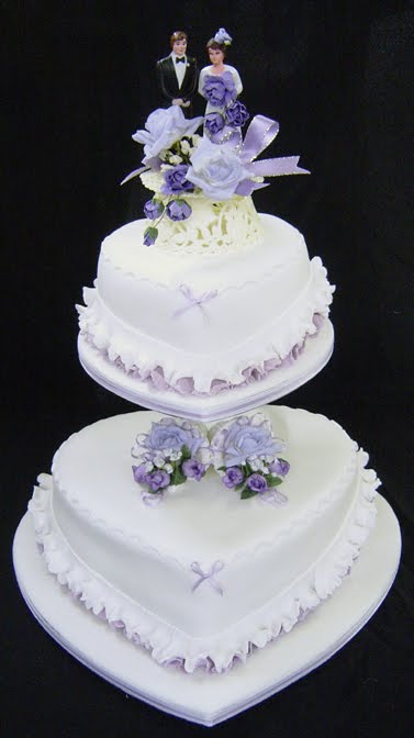 6 Photos of Two Tier Heart Shaped Cakes