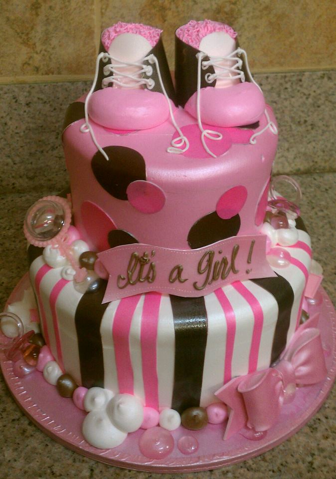 Unique Girl Baby Shower Cakes Ideas