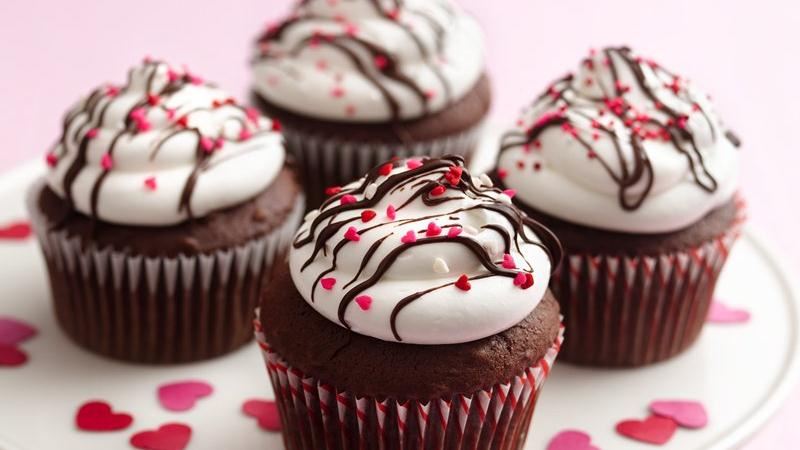 Valentine Cupcakes in a Cup