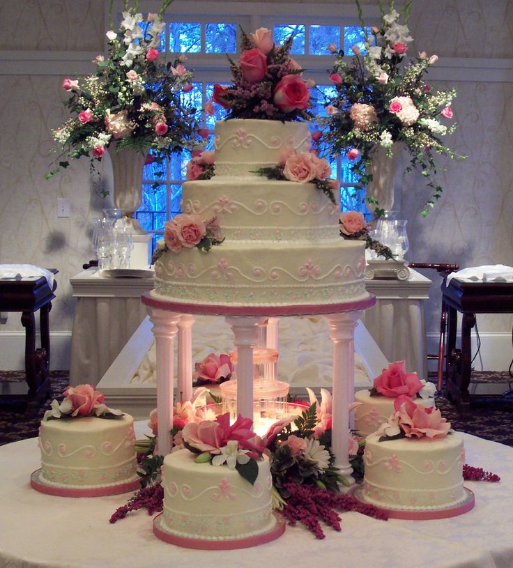 Wedding Cakes with Fountains