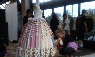 Wedding Dress Made of Cupcakes