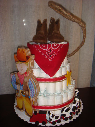 Western Diaper Cake