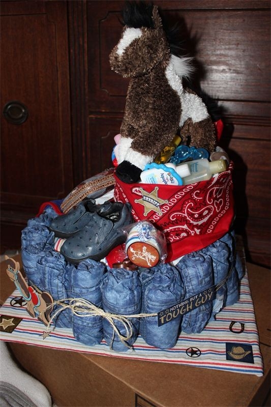 Western Diaper Cake
