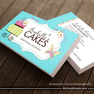 Whimsical Bakery Business Card