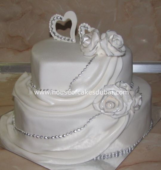 With Heart Shaped Wedding Cakes