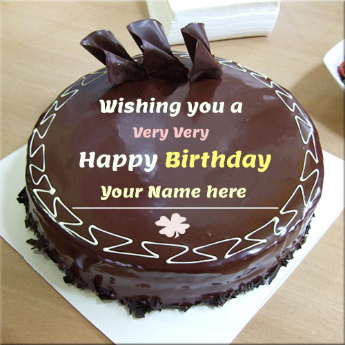 Write Name On Happy Birthday Cake