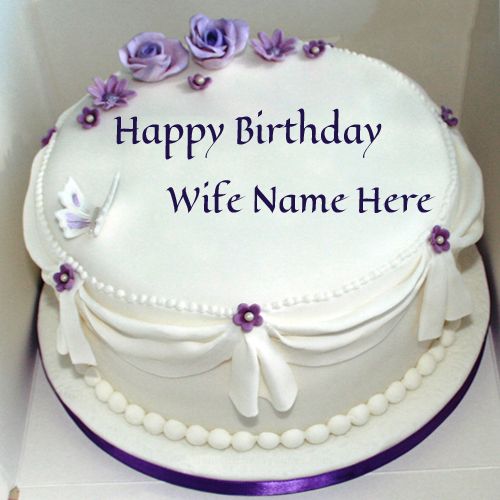 Write Name On Happy Birthday Cake