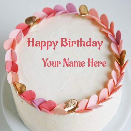 Write Name On Happy Birthday Cake