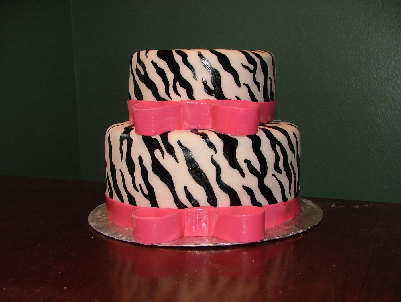 Zebra Birthday Cake