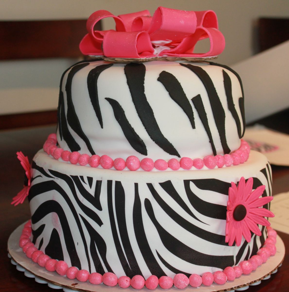 Zebra Cake Decorating