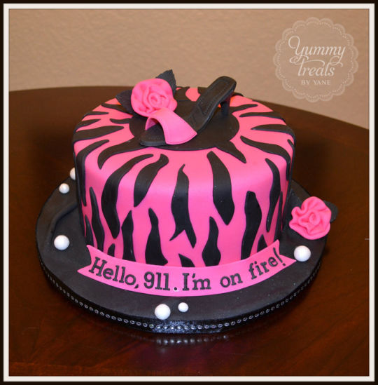 Zebra Decorated Cake