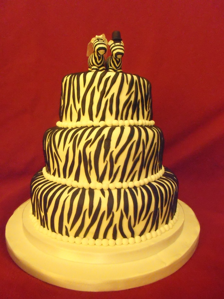 Zebra Wedding Cake