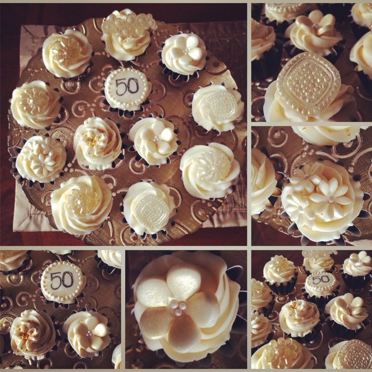 50th Anniversary Cupcake Ideas