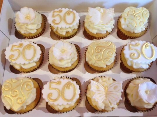 50th Anniversary Cupcakes 50th Anniversary Cupcakes