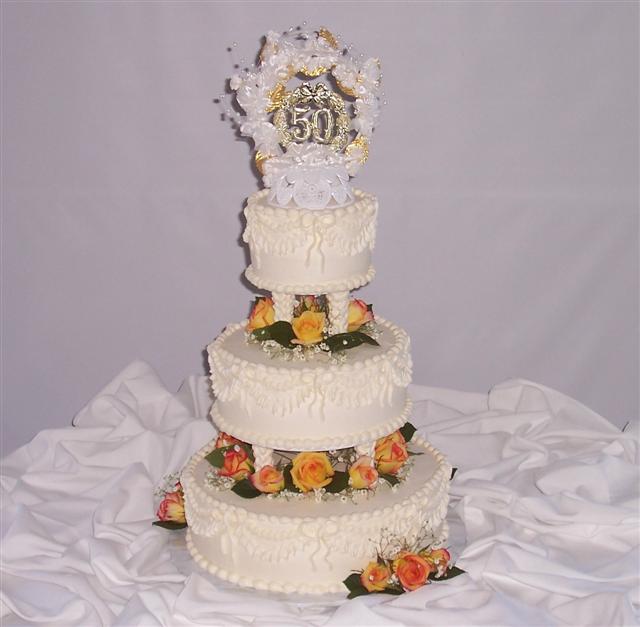 50th Wedding Anniversary Cake