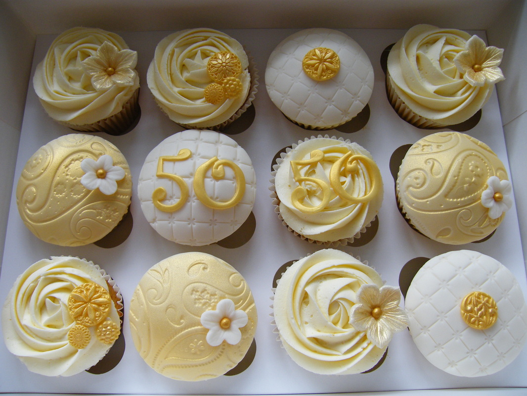 50th Wedding Anniversary Cupcakes 50th Wedding Anniversary Cupcakes