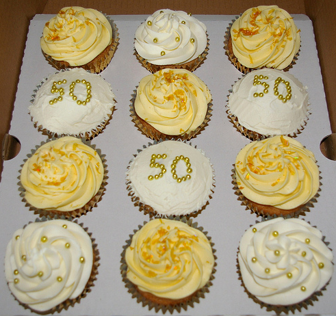 50th Wedding Anniversary Cupcakes 50th Wedding Anniversary Cupcakes