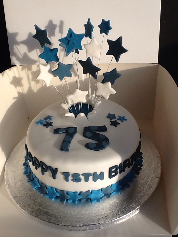 75th Birthday Cake Idea