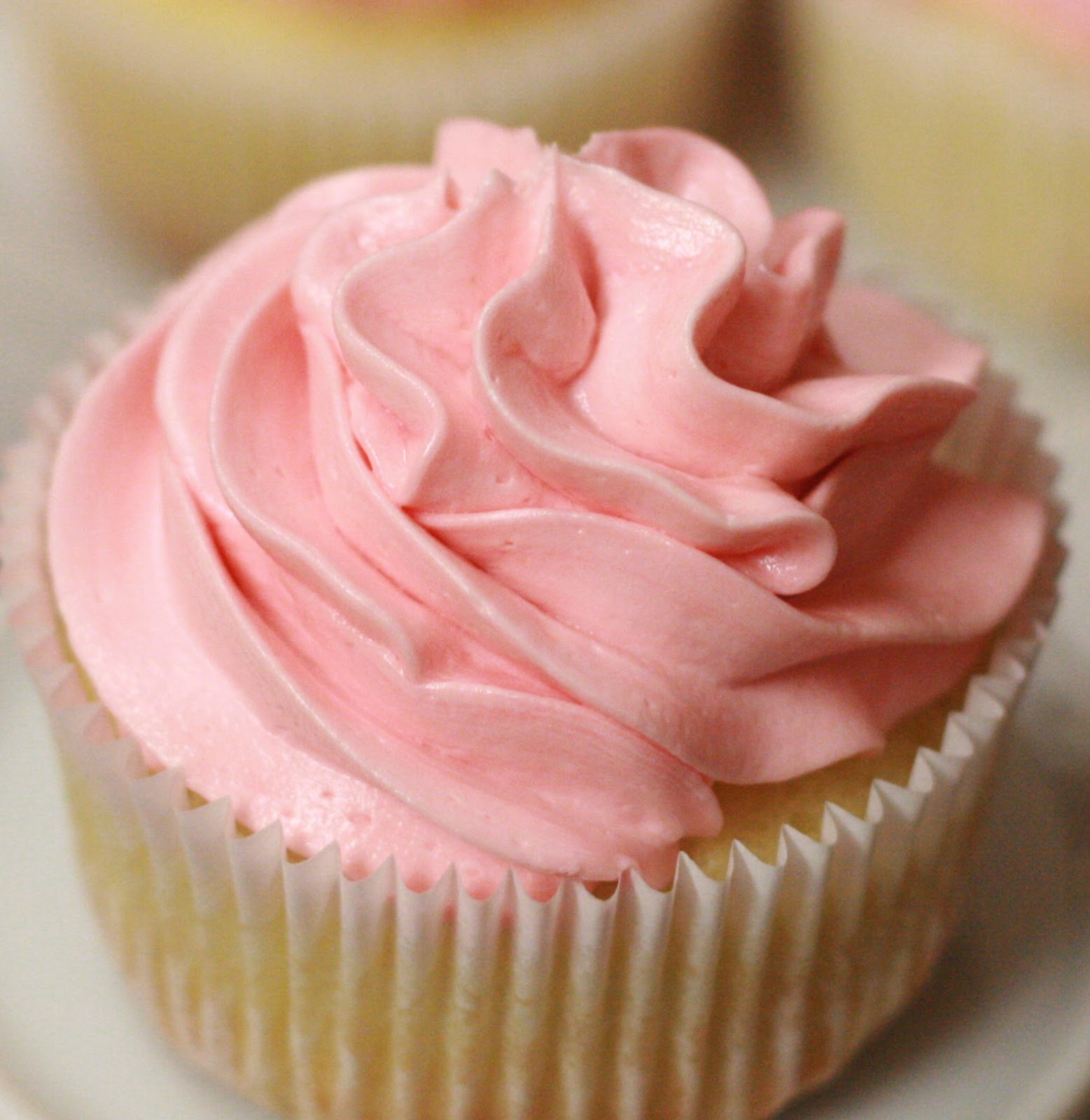 Almond Cupcakes with Buttercream Frosting