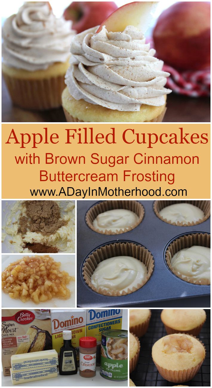 Apple Cinnamon Cupcakes with Frosting