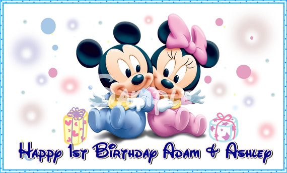 Baby Mickey and Minnie Mouse Baby Mickey and Minnie Mouse