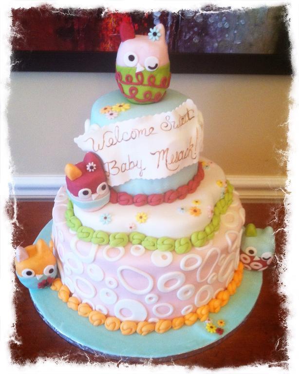 Baby Shower Cake Decorating With Fondant