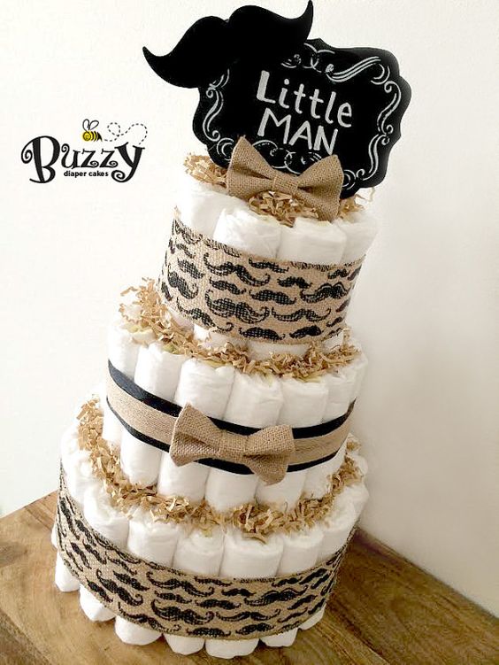 Baby Shower Diaper Cake for Boy Baby Shower Diaper Cake for Boy