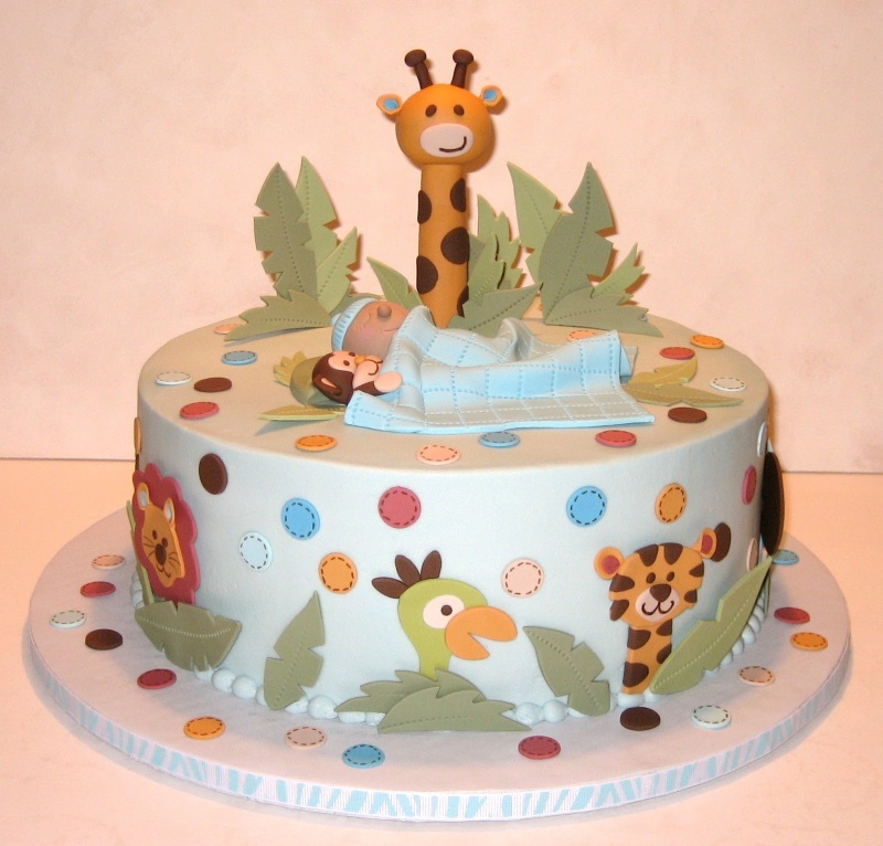Baby Shower Jungle Cake Decorations Baby Shower Jungle Cake Decorations