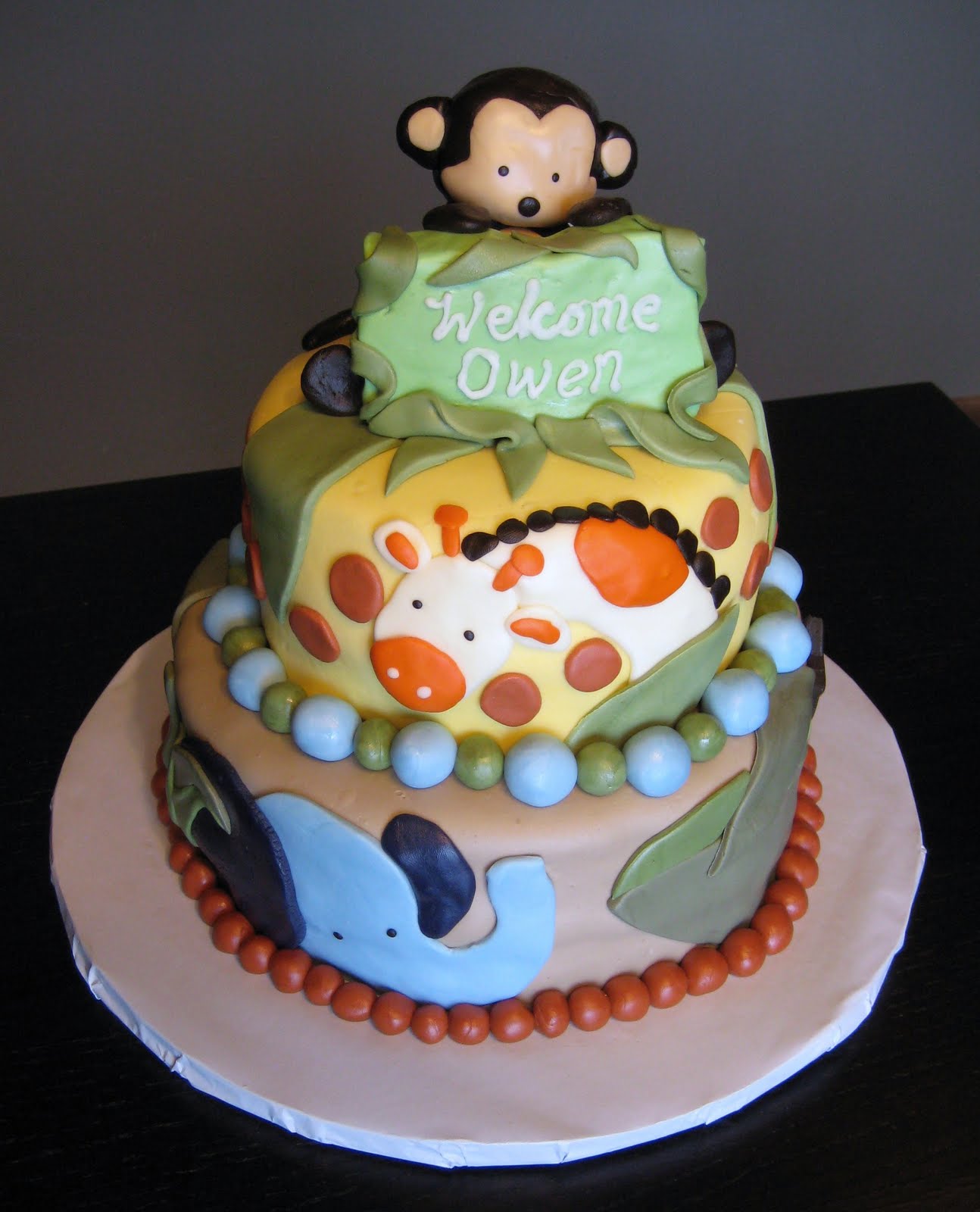 Baby Shower Jungle Cake