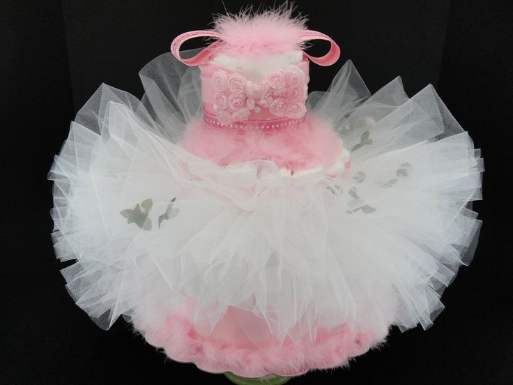 Ballerina Tutu Baby Shower Diaper Cakes Ballerina Tutu Baby Shower Diaper Cakes