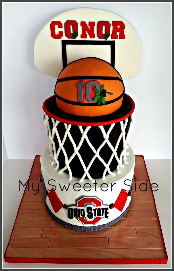 Basketball Birthday Cake Boy