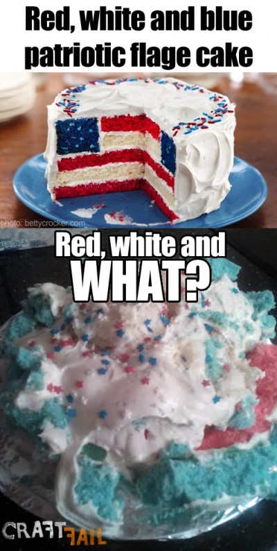 Betty Crocker Flag Cake