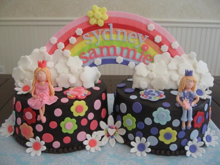 Birthday Cake Ideas for Twins Boy Girl