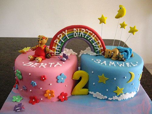 Birthday Cakes for Twins Boy and Girl