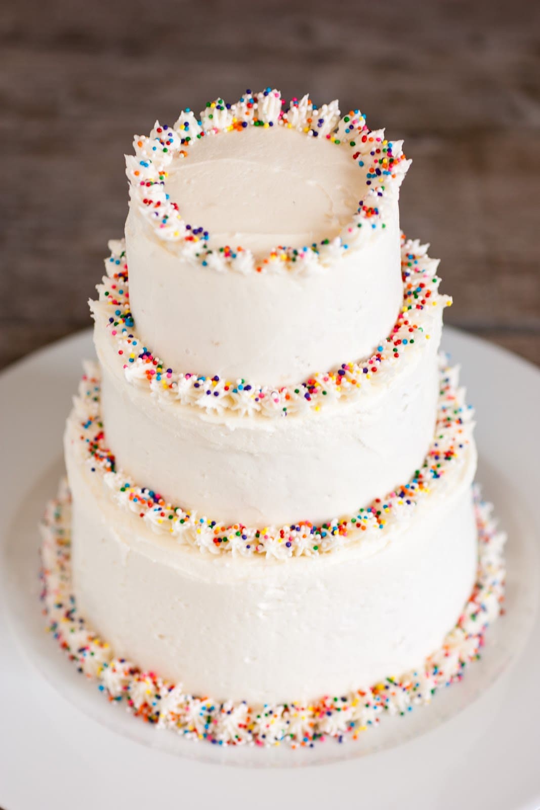 Birthday Cakes with Buttercream Frosting