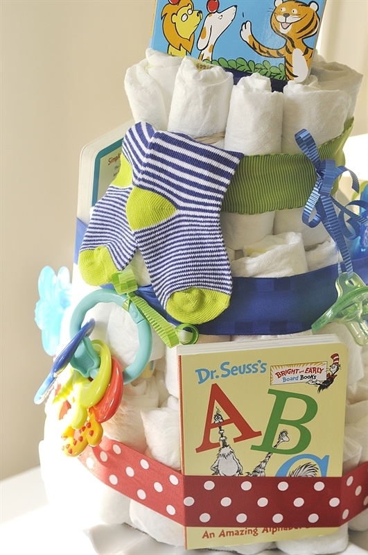 Book Themed Baby Shower Diaper Cake Book Themed Baby Shower Diaper Cake