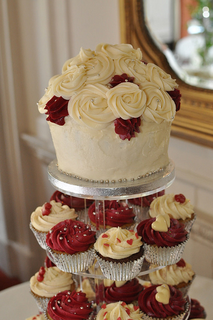 Burgundy and Cream Wedding