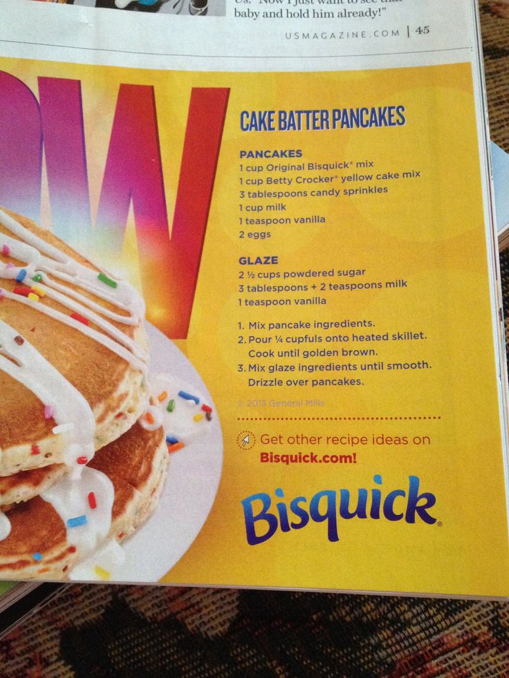 Cake Batter Pancakes Bisquick