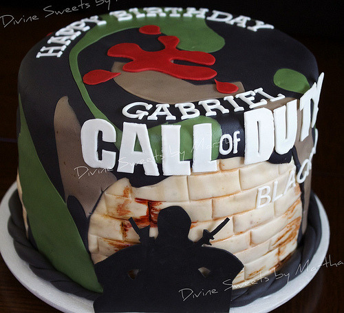 Call of Duty Black Ops Birthday Cake