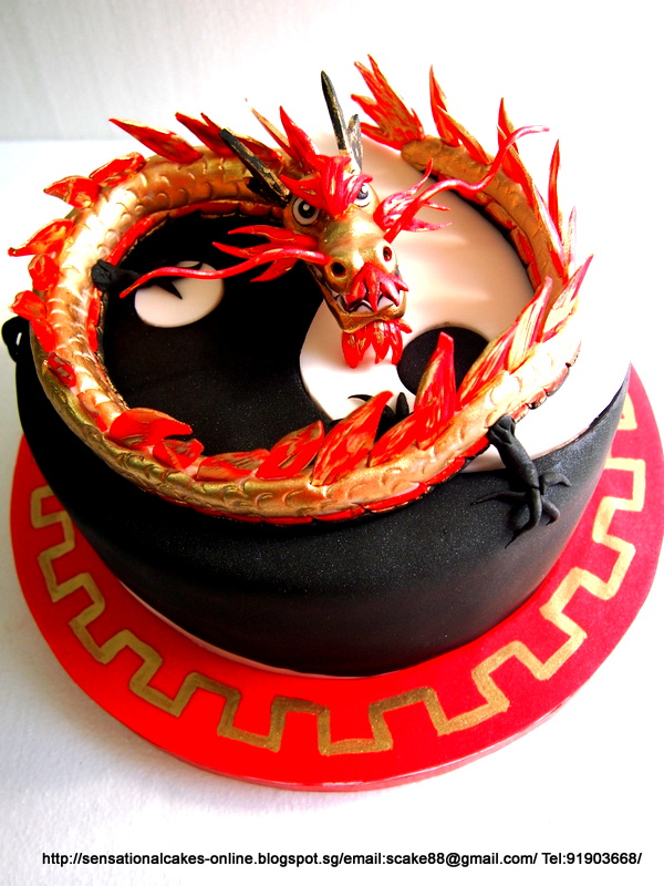 Chinese Dragon Birthday Cake