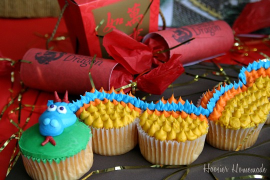 Chinese Dragon Cupcakes