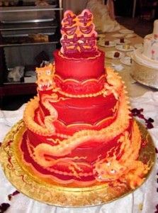 Chinese Dragon Wedding Cake