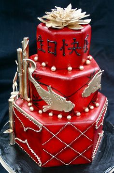 Chinese-themed Birthday Cake