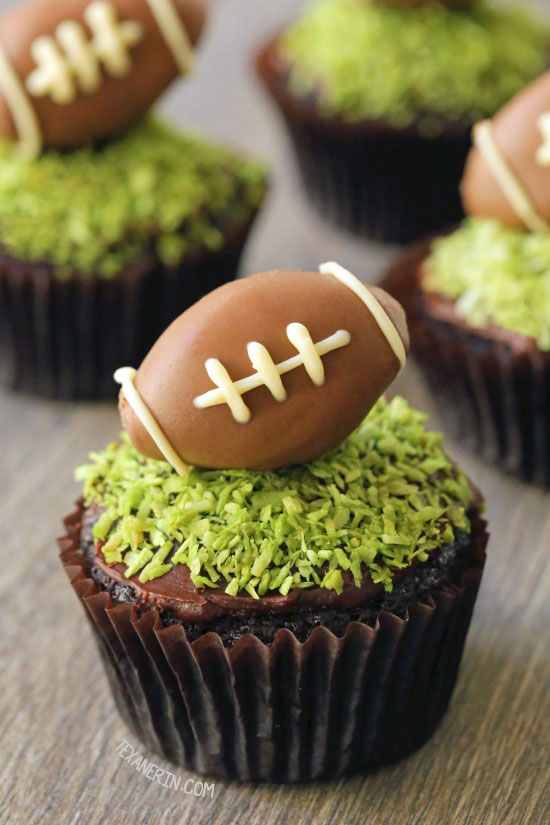 Chocolate Football Cupcakes