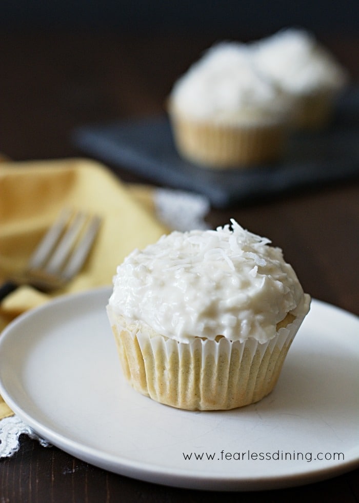 Coconut Lemon Curd Cupcakes